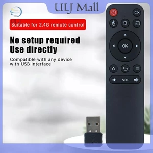 ULJ Smart TV Điều khiển từ xa bằng giọng nói Bộ điều khiển từ xa không dây 2.4GHz có USB cho Android TV Box / PC.