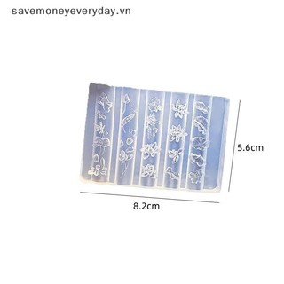 [savemoneyeveryday] Khuôn làm móng trong suốt bằng silicon Lotus 3D Lá sen Móng tay Khắc khuôn Mẫu DIY Trang trí móng tay nghệ thuật Dụng cụ thiết kế làm móng tay [vn]