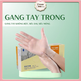Găng tay PVC dùng 1 lần tự phân hủy bảo vệ môi trường ( hộp 20 cái )