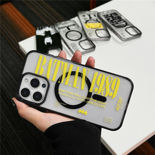 Ốp Lưng Cứng Cho iPhone 16 15 14 13 12 11 Pro Max Dark Batman Minh Họa Từ Doanh Nghiệp Ốp Lưng Điện Thoại