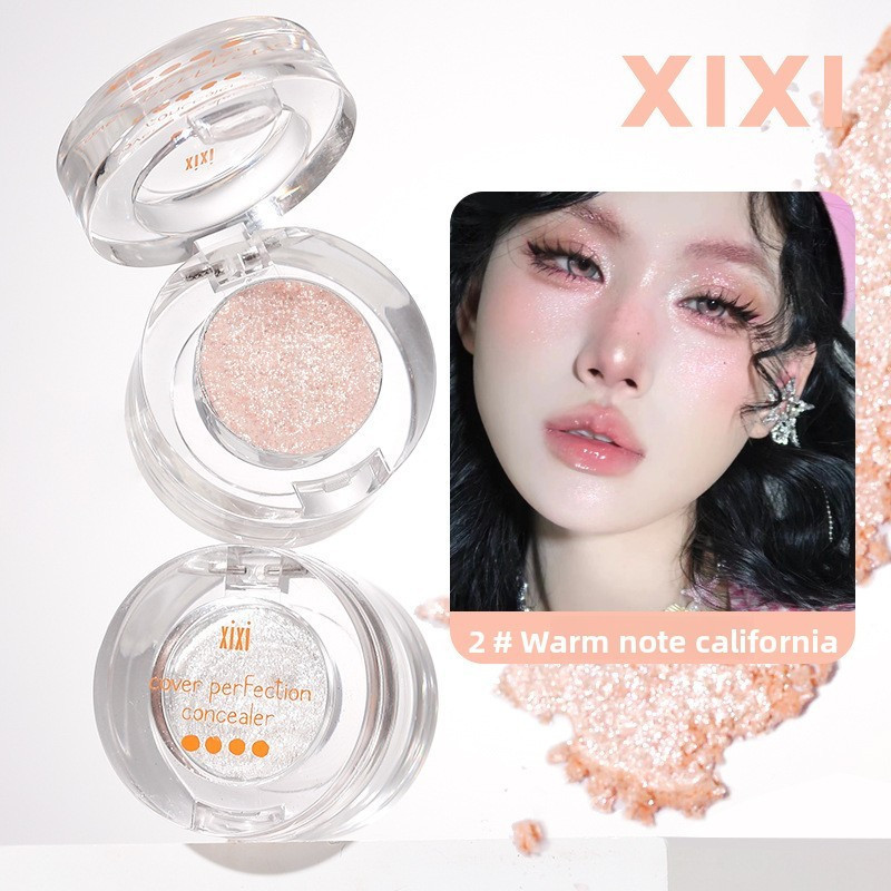 Xixi Phấn Mắt Nhũ Tông Đất Bắt Sáng Mịn Lâu Trôi Chống Nhòe Dễ Dùng Trang Điểm D506
