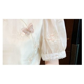 Áo Barong Filipiniana Hiện Đại Phong Cách Châu Á, Thêu Đính Hạt, Cổ Đứng - Mùa Hè 2025