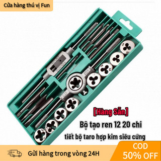 【COD】Bộ tay quay taro tạo ren trong và ngoài 20 chi 40 chi tiết bộ taro hợp kim siêu cứng taro ren ngoài
