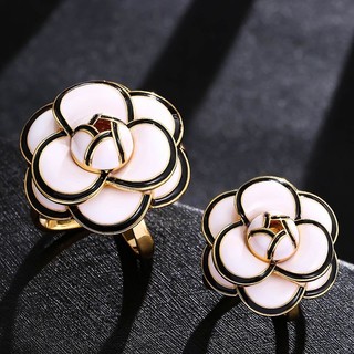 Mùa Thu Đông Phong Cách Mới Nâng Cấp Khăn Lụa Khóa Tất Cả Trận Đấu Đa Năng Retro Camellia Trâm Áo Thắt Lưng Khóa Cố Định Để Hơn KF3A
