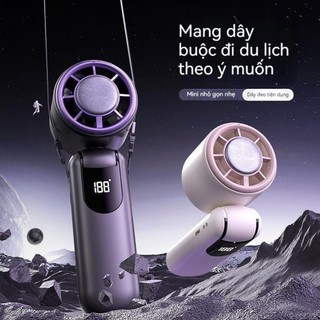 Chạy Đeo 24h Sạc Pin Cổ Mini Liên dễ sử dụng Độ Và Cấp Tay Cầm Dây Vòng Tục Quạt 5 Gió Thơm Tặng Với