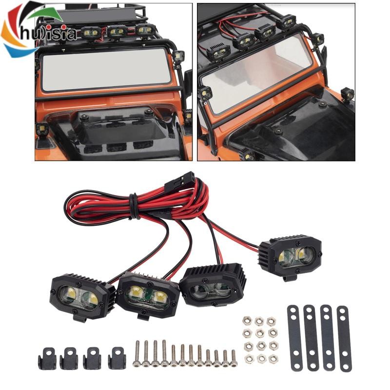 chulisia RC Thay Thế Cản Đèn LED Đèn Pha RC Cho: 8 DIY Accs DIY Sửa Đổi Xe Ô Tô Xe Bánh Xích