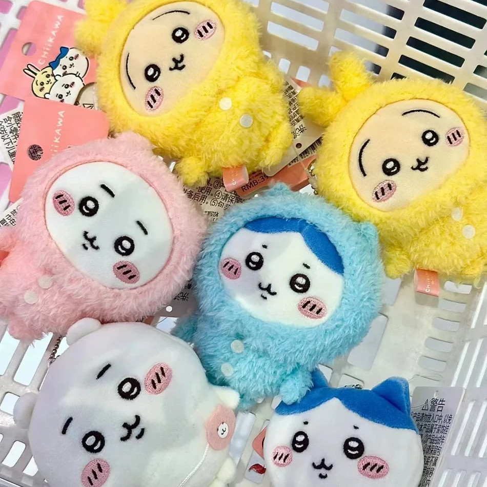 Chiikawa Mặt Dây Chuyền Búp Bê Pyjama Đảng Usagi Hachiware Usachi Ngoại Vi Búp Bê Túi Treo Trang Trí Búp Bê Cô Gái Sang Trọng Mặt Dây Chuyền Quà Tặng