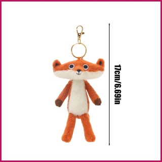 Nhồi Bông Cáo Móc Khóa 6Inch Dễ Thương Cáo Ngộ nghĩnh Xe Túi Xách Mặt Dây Chuyền Thời Trang Phụ Kiện Trang Trí Nhà Mặt Dây Chuyền Trang Trí pomervn