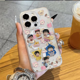 Ốp điện thoại hoạt hình Shatou Avatar cho iPhone16 15 14 11 13 12 X XS Pro Max XR Mini Xr 7 8 Plus Vỏ bảo vệ từ tính chống sốc trong suốt không màu vàng