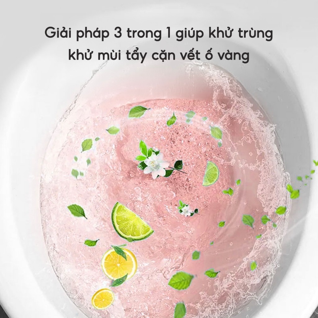 Hộp 12 viên tẩy bồn cầu khử mùi diệt vi khuẩn toilet Viên sạch bồn cầu tẩy bay vết ố bẩn