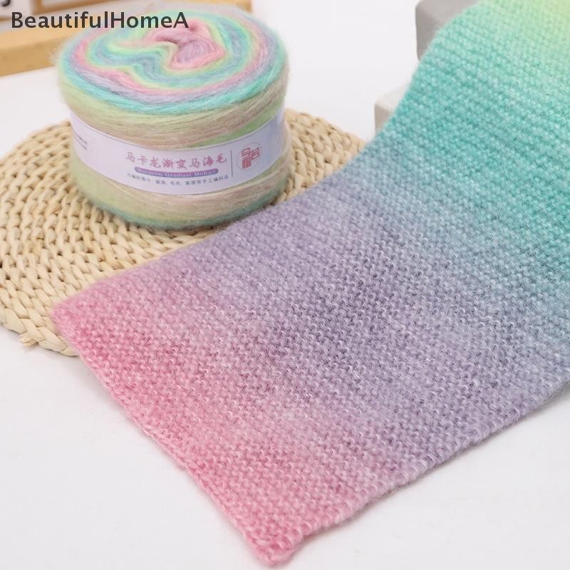 BeautifulHomeA Gradient Nhiều Màu Sắc Mohair Sợi Cầu Vồng 165 Mét Sợi Mềm Dệt Tay Cho Đan Móc Áo Len Áo Khoác VN