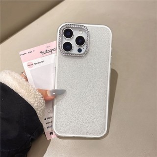 Ốp điện thoại lấp lánh kim cương sang trọng đơn giản Ins Tương thích với Apple iPhone 16 15 14 13 12 11 PRO PROMAX PLUS Phụ kiện Vỏ điện thoại di động Vỏ bảo vệ màn hình chống sốc Vỏ mềm