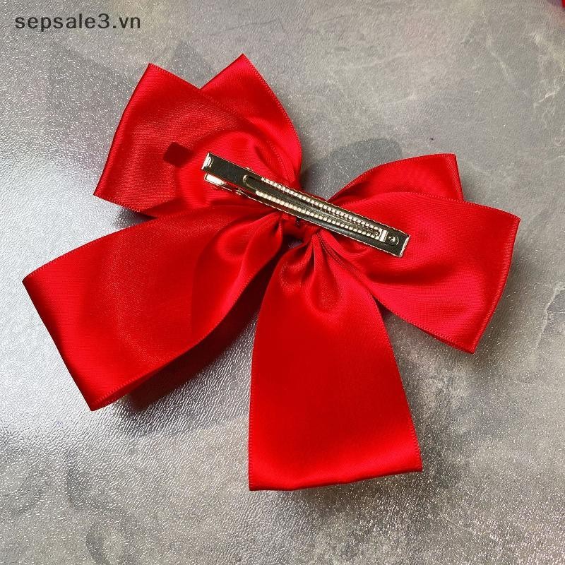 # sepsale # Màu Nơ Ruy Băng Nữ Mới Nơ Barrettes Nữ Đuôi Ngựa Kẹp Bé Gái Phụ Kiện Tóc Quà Tặng.