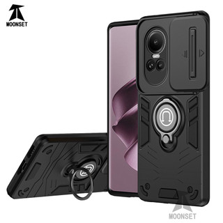 Dành Cho OPPO Reno 10 5G / 10 Pro 5G Ốp điện thoại Có Chân Đế Giáp Mặt Sau TPU Mềm Edge Bảo Vệ Ống Kính Máy Ảnh Chống Sốc Mỏng Bao