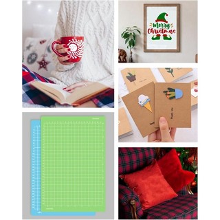6 Chiếc Thảm Cắt Cho Cricut Joy Xtra 12x8.5in Dính Có Thể Tái Sử Dụng Thủ Công Cắt Thảm Dính Phụ Kiện Thay Thế