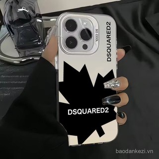 Imd Maple Leaf thương hiệu cho iPhone 15 14 13 12 11 pro Max XR x xs 7 8 plus se 2020 Dsquared2 vỏ cứng kim loại cá voi sang trọng Vỏ chống sốc SXNG