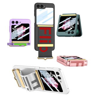 Sang Trọng Đa Năng Lật Chữ Dây Đeo Tay Giá Đỡ Cho Samsung Galaxy Z Flip 6 Z Flip 5 Flip6 Flip5 Cứng Vỏ Điện Thoại Di Động