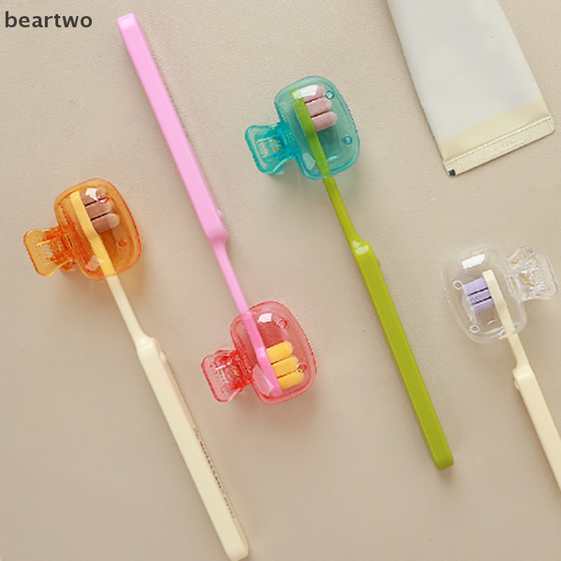 < Beartwo > 1 Chiếc Bàn Chải Đánh Răng Du Lịch Có Bàn Chải Bảo Vệ Bàn Chải Đánh Răng Pod Di Động Kẹp Nhựa Bảo Vệ Cho Gia Đình Đẹp Du Lịch