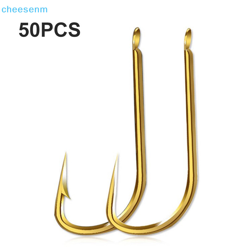 Cheenm 50 Cái / lốc Coag Thép Không Gỉ Thép Không Gỉ Thép Gai Cá Chép Móc Câu Cá Fishhook VN