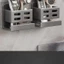 Giá đỡ bàn chải đánh răng YYLINGX, Giá đựng bàn chải đánh răng đa chức năng màu xám / trắng, Đồ dùng phòng tắm Chống thấm nước chịu tải lớn Hộp đựng khăn giấy phòng tắm Phòng tắm