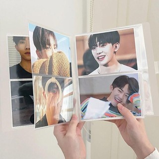 WOOLYNOOK 1 Cái Album Ảnh, Thu Thập Sách 80 / 160 Khe Đựng Thẻ Hình, PVC Trong Suốt 3 / 4 / 5 / 6 / 7 Inch Photocard Chủ Thần Tượng Ngôi Sao