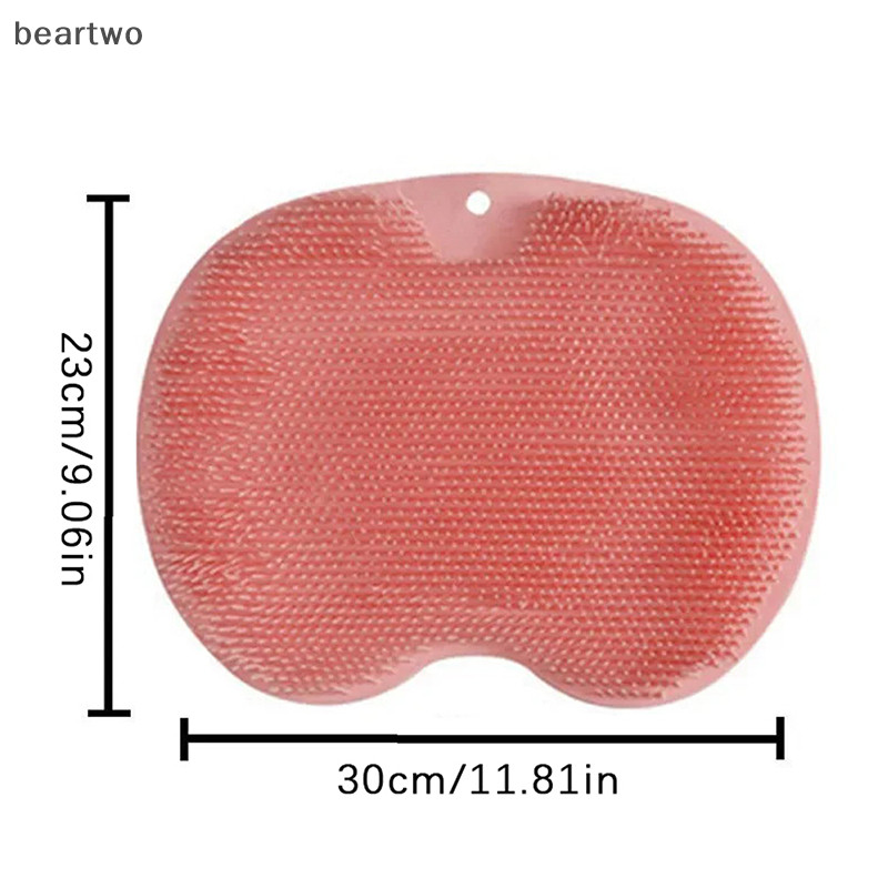 < Beartwo > Thảm Massage Lưng Cạp Bàn Chải Làm Sạch Tắm Chân Rửa Thảm Hút Tường Thảm Chà Chân Tay Tắm Toàn Thân Đẹp