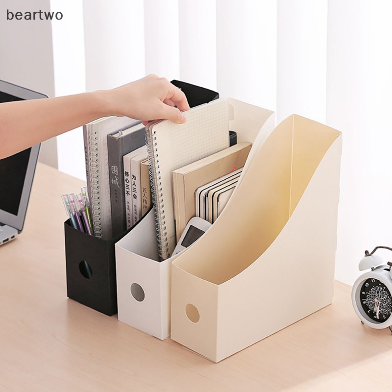 < Beartwo > Hộp lưu trữ tệp tài liệu văn phòng Máy tính để bàn gấp Lưu trữ Đồ dùng văn phòng Đẹp