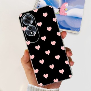 Dành Cho OPPO A60 4G Vỏ CPH2631 Vỏ Chống Sốc Hoa Phổ Biến Ốp Điện Thoại Silicon Trong Suốt Cho OPPOA60 A 60 2024 Ốp Lưng Mềm