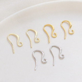 Mạ đồng màu vàng thật cho móc tai DIY, phụ kiện handmade trang sức