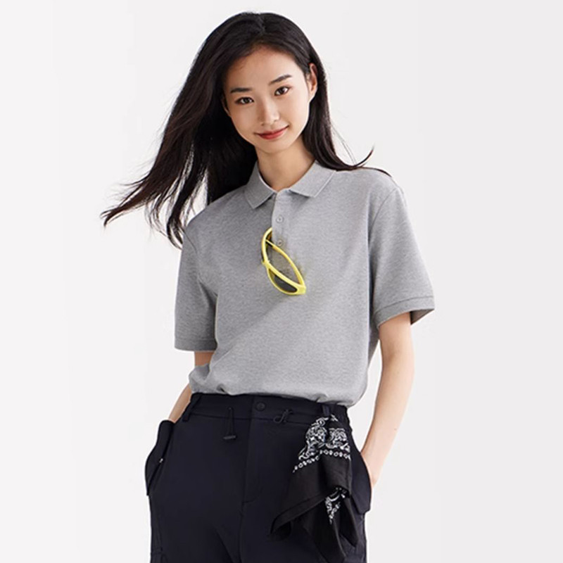 Ảnh Áo sơ mi Polo ngắn tay CAMEL CROWN Unisex Áo thun lụa băng thoáng khí mát 4