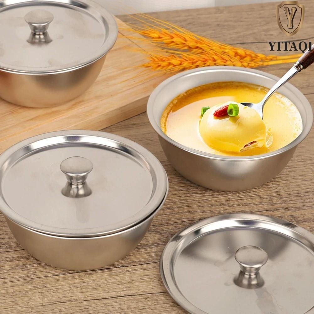 Bát Stew, Bát Trứng Hấp Đa Năng 10cm, Nắp Hộp Đựng Thực Phẩm Inox 304 ...