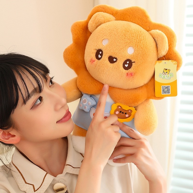 Rytanda Sư Tử Sang Trọng Đồ Chơi Gấu Bông Mô Phỏng Dễ Thương Gối Sư Tử Sáng Tạo Quà Tặng Sinh Nhật Cho Trẻ Em, Quà Tặng Bạn Gái, Trang Trí Phòng Ngủ Gia Đình
