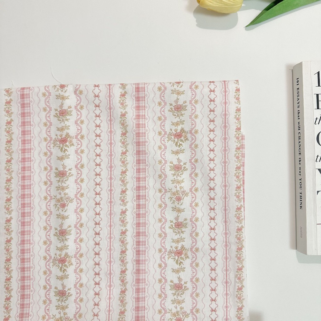 DIY Kỹ Thuật Số In Vải Cotton Nguyên Chất Hoạt Hình Dải Cho Bộ Đồ Ngủ Nữ Quần Áo Vải Trang Trí 0.5 Sân TJ21941