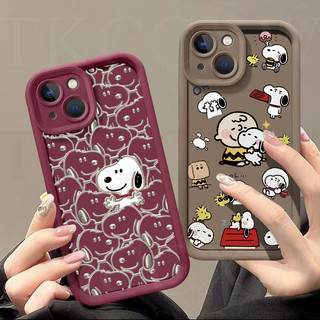 Ốp điện thoại hình chú chó Snoopy được sơn sáng tạo Tương thích cho Samsung Galaxy A73 A71 A55 A54 A53 A52 A52S A51 A35 A34 A33 A31 Phổ biến Ốp mềm chống rơi silicon mờ mới nhất