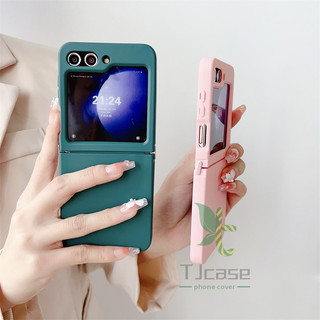 Bản lề cao su Vỏ TPU mềm Samsung Galaxy Z Flip 6 Z Flip 5 Khóa liên kết kim loại Màu trơn Vỏ thân thiện với da