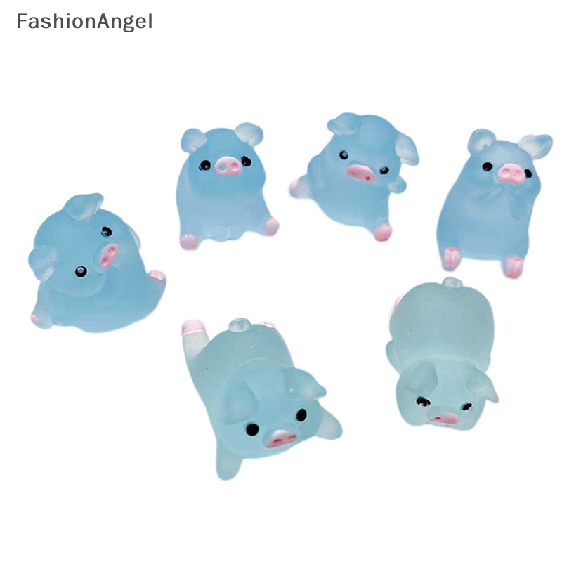 FashionAngel 1 / 5 Chiếc Nhựa Dạ Quang Heo Trang Trí Bảng Điều Khiển Ô Tô Trang Trí Nhà DIY Đồ Trang Trí Phụ Kiện TH
