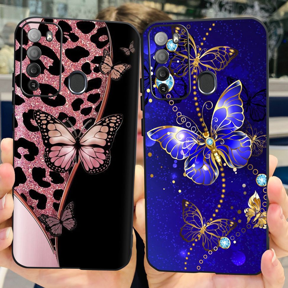 Ốp lưng ITEL Vision 2 S16Pro Thẩm mỹ Gấu trúc dễ thương Vỏ Silicon mỏng màu đen Vỏ điện thoại ITEL S16 Pro