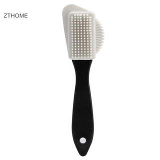 Bàn chải làm sạch 3 mặt ZTHOME Chic cho giày da lộn Nubuck Boot Cleaner HOT