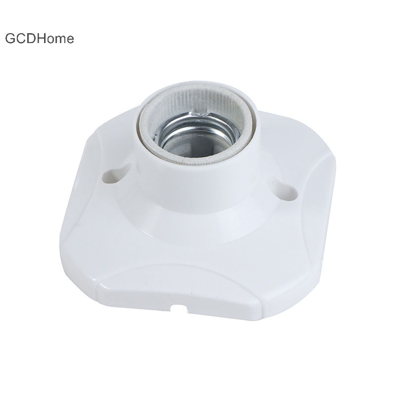 Gcdhome E27 LED Bóng Đèn Giá Đỡ Vòng Ổ Cắm Đế Treo Đèn Ổ Cắm Đế Công Nghiệp Trần Đèn Tường Đế Giá Đỡ HOT
