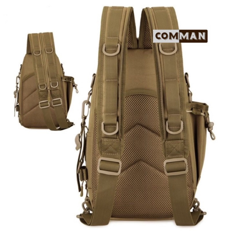 Túi đeo chéo kết hợp ba lô COMMAN_Fishing Chest Bag Backpack