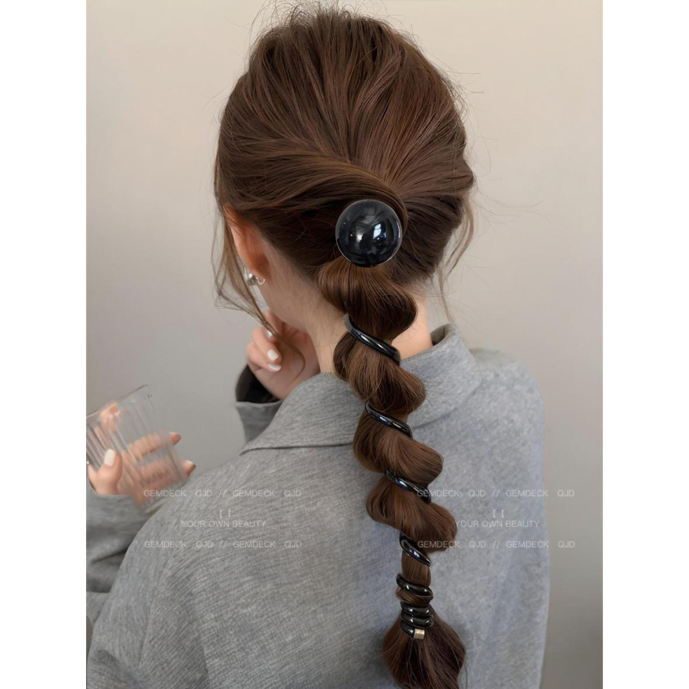 2026 Phong Cách Mới Đơn Giản Cao Cấp Dây Buộc Tóc Retro Dây Điện Thoại Người Phụ Nữ Dây Buộc Tóc