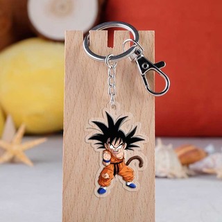 Dragon Ball Acrylic Móc Khóa Nhào Lộn Đám Mây Vegeta Vegito Son Gohan Son Goku Cellu Thiết Bị Ngoại Vi