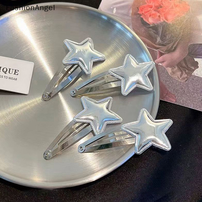 FashionAngel Bông Tai Kẹp Ngôi Sao Bobby Pin Ngọt Ngào Dễ Thương Pentagram Barrettes Hợp Thời Trang Cho Nữ Thẩm Mỹ Kẹp Bên Phụ Kiện Tóc Quà Tặng TH