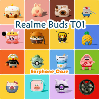 [imamura] Dành Cho Vỏ Realme Buds T01 Vỏ Tai Nghe Silicon Mềm Vỏ Hoạt Hình Hợp Thời Trang SỐ 3