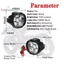 1 Đèn Pha LED Xe Máy Trắng Siêu Sáng 6 Đèn LED Làm Việc [Mới]