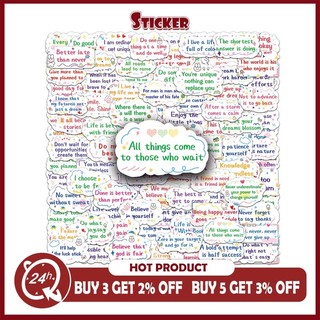 100 Chiếc Truyền Cảm Hứng Từ Tiếng Anh Miếng Dán Trang Trí Laptop Hành Lý Chống Thấm Nước Miếng Dán Đồ Chơi