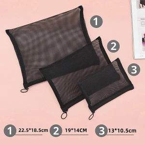 Túi Đựng Mỹ Phẩm Du Lịch Dạng Lưới Nhiều Size FE123