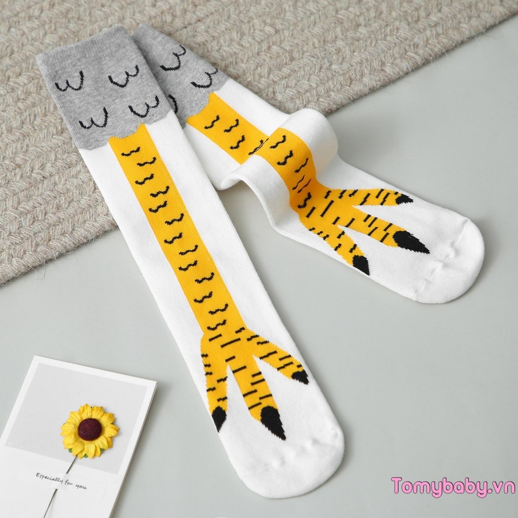 Trẻ Em Ngộ nghĩnh Tất Chân Gà Dễ Thương Co Giãn Mềm Chống Trơn Trượt Halloween Tất