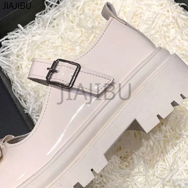 Size 34-46 Giày Nữ Cỡ Lớn 45 Giày Đi Học Màu Đen 44 Korean Fashion Platform Mary Jane Shoes 43 Giày Công Chúa Đế Mềm Mũi Tròn Chống Trượt 42 Giày Da Nhỏ Màu Be Phong Cách Anh Có Gót Dày Giày Lolita Đồng Phục JK Nhật Bản Versatile French Cosplay Doll Shoes