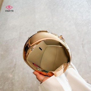 Hwetr Kim Loại Acrylic Ngỗng Hình Trứng Túi Ly Hợp Ví Nữ Dây Đeo Vai Túi Đảng Đeo Ngang Mới